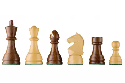 Drewniane figury szachowe DGT Modern do desek elektronicznych - dodatkowo dociążane